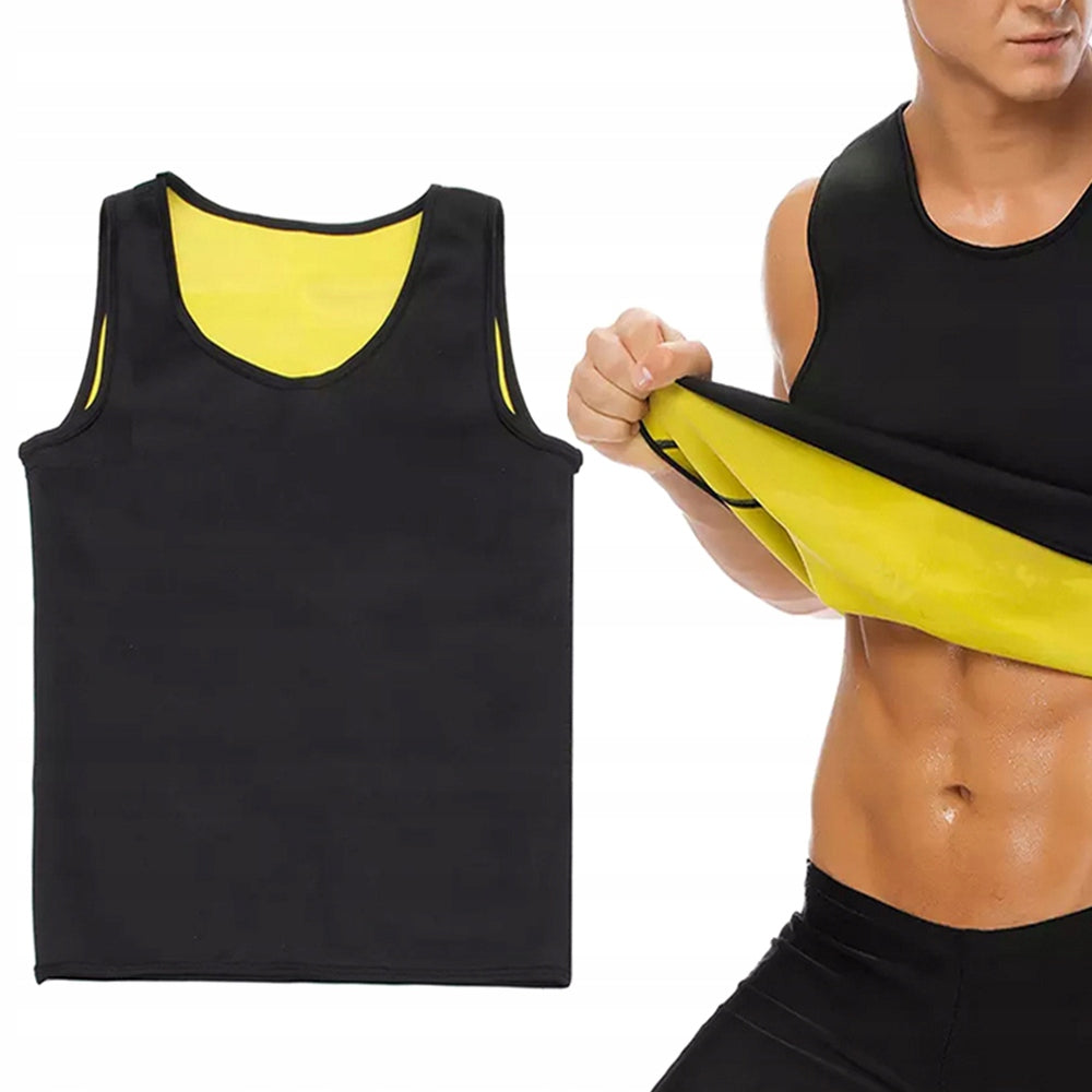 Maiou fitness din neopren de barbati, Zola®, pentru slabit, negru/verde, marimea L Maiou fitness din neopren de barbati, Zola®, pentru slabit, negru/verde, marimea L